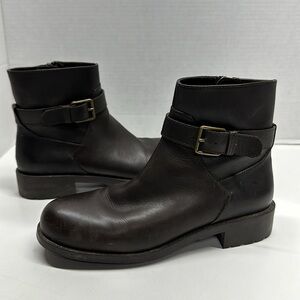 Cole Haan Slattery Waterproof Ankle Boots Booties Shoes Brown Womens Size 6B
